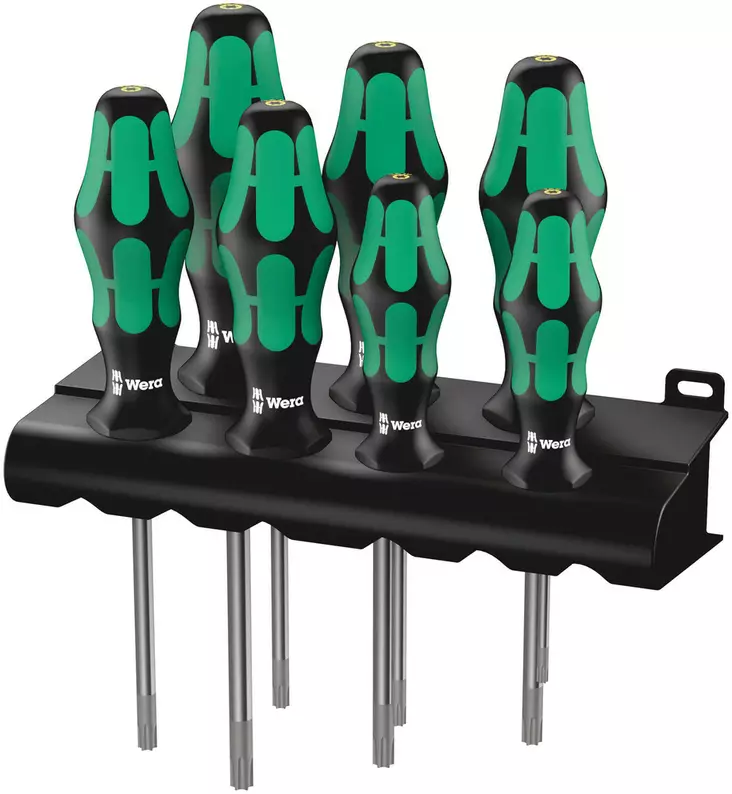 367/7 TORX® HF Kraftform Plus -ruuvitalttasarja, jossa pitotoiminto + teline, 7 kappaletta - Sarjat - 05223161001 - 1