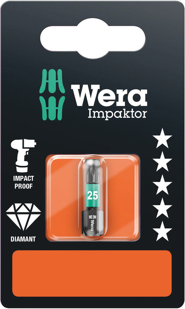 867/1 IMP DC SB Impaktor Bits-kärjet, TX 25 x 25 mm - Ruuvauskärjet ja pidikkeet - 05073925001 - 1