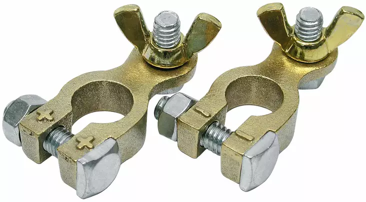 AKUNKENKÄPARI, MESSINKI Y - Akkutarvikkeet - VE811 - 1