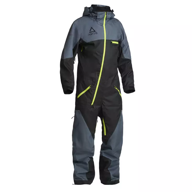 AMOQ VOID MONOSUIT VUORELLINEN MUSTA/HARMAA/HIVIS - Kypärät ja ajovarusteet - 645-22142009-1 - 1