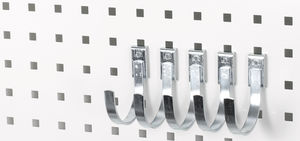 KANNATIN KOUKKU 80MM 5KPL REIKÄLEVYYN - Työkaluseinät ja koukut - KH811 - 1