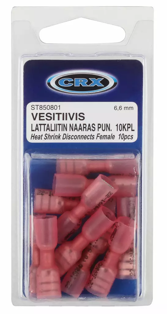 KUTISTE LATTALIITIN NAARAS PUN 10KPL 6,6MM - Liittimet - ST850801 - 1