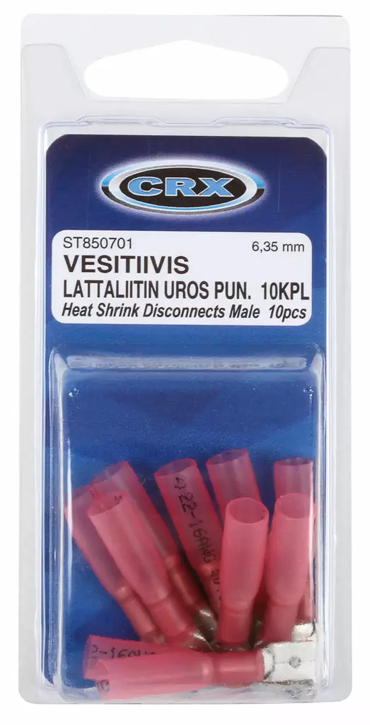 KUTISTE LATTALIITIN UROS PUN 10KPL 6,35MM - Liittimet - ST850701 - 1