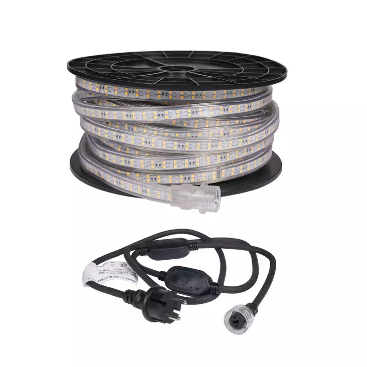 LED-NAUHA AGGE 230V - 1500 LM/M, 20 M, 1 KPL + VIRTAJOHTO - Valaisimet - HS11359-10711 - 1