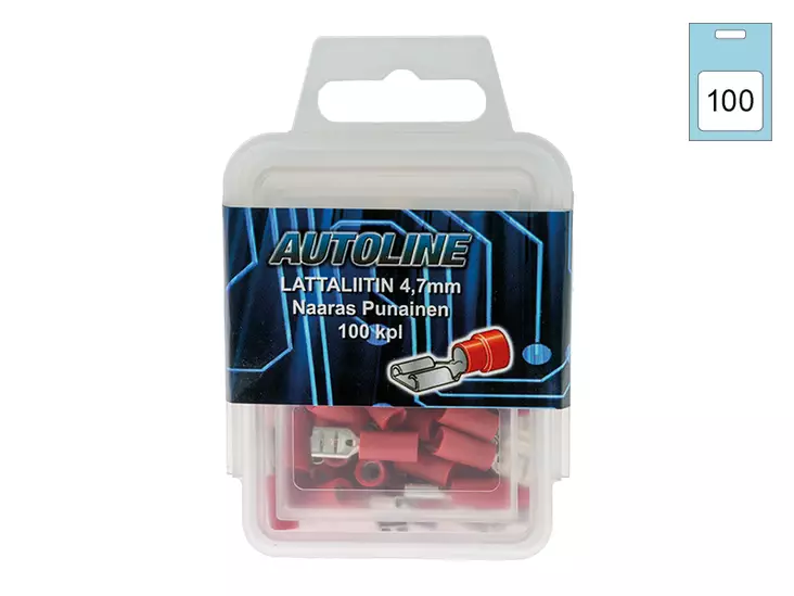 LIITINBLISTER (100KPL) PUN. 4,7MM - Liittimet - 1850301 - 1