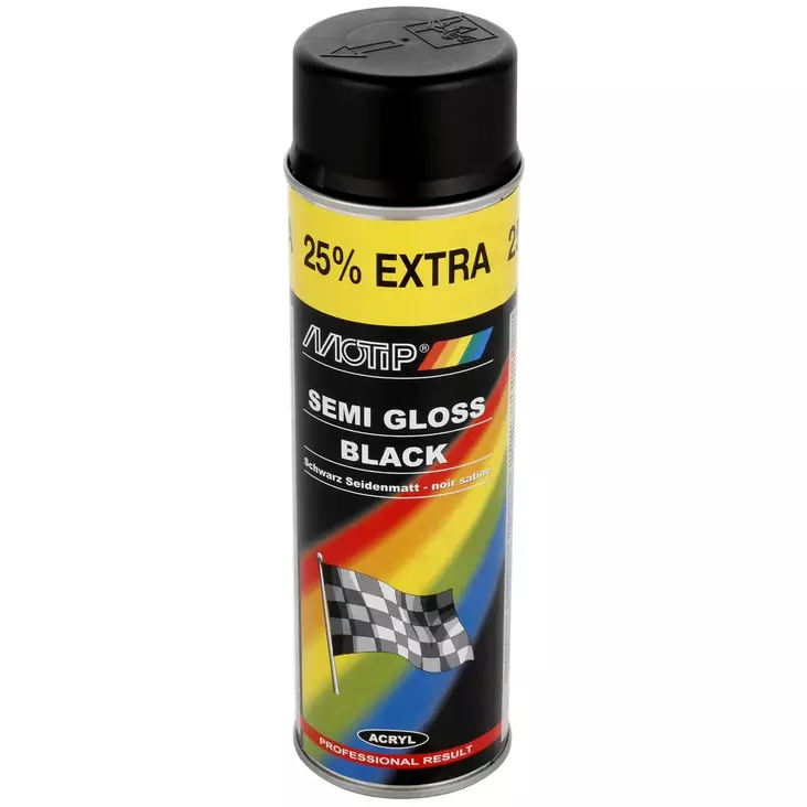 MAALI AKRYYLI SILKINKIILTÄVÄ MUSTA 500ML - Tekniset kemikaalit - TIP8001 - 1