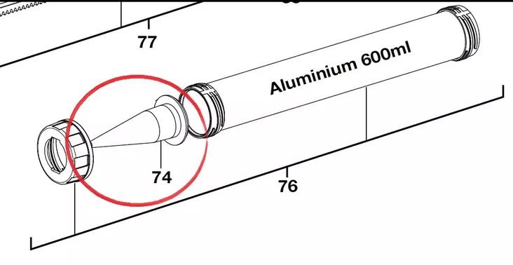 MILWAUKEE SUUTIN PCG600 - Työkalujen varaosat - 522618001 - 1