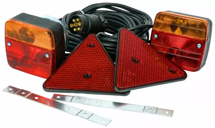 PERÄVAUNUN VALOSARJA MAGNEETTI 12V - Peräkärryn valot - ST86001 - 1