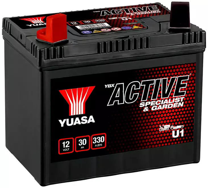 AKKU YUASA MP 30AH +- 194X126X183 - Ajoneuvojen akut - YBXU1 - 1