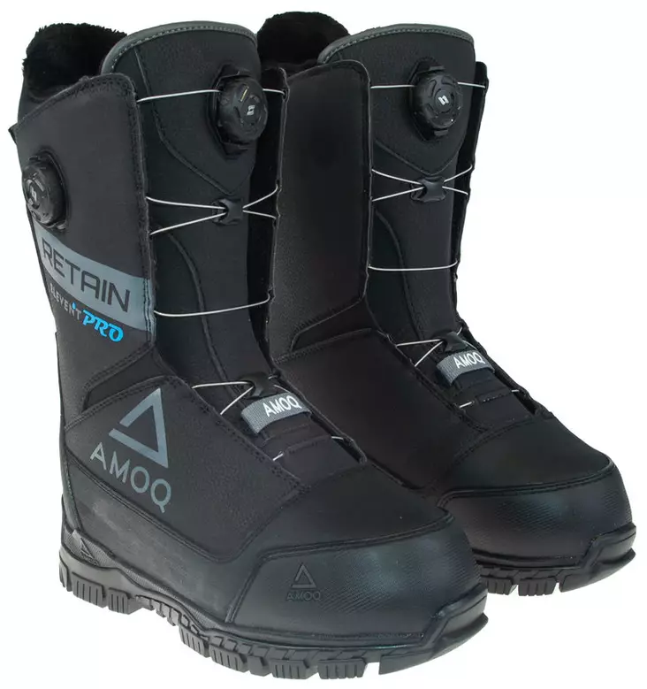 AMOQ RETAIN DUAL OPTI-FIT LACING KELKKASAAPPAAT MUSTA/HARMAA - Kypärät ja ajovarusteet - 645-24200109-41 - 1