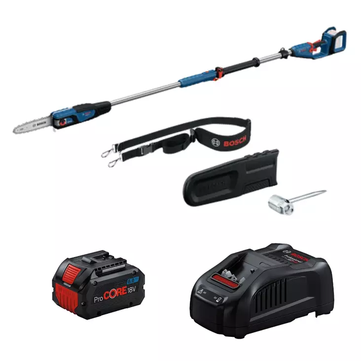 Bosch GKE 18V-25 TP Teleskooppivartinen akkuoksasaha 8Ah ProCORE akulla ja laturilla - Akkukäyttöiset oksasahat - GKE18V25TP-801 - 1