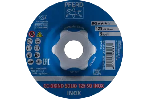 CC-GRIND-SOLID 125 SG-INOX - Hiomalaikat - P900901 - 1