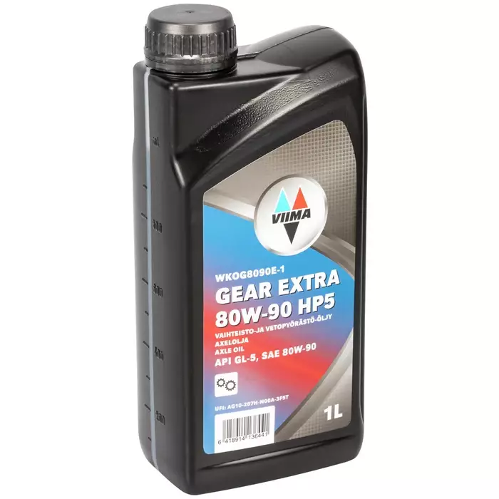 Wiima GEAR EXTRA 80W-90 HP5 1L API GL-5 Vaihteistoöljy - Öljyt - WKOG8090E-1 - 1