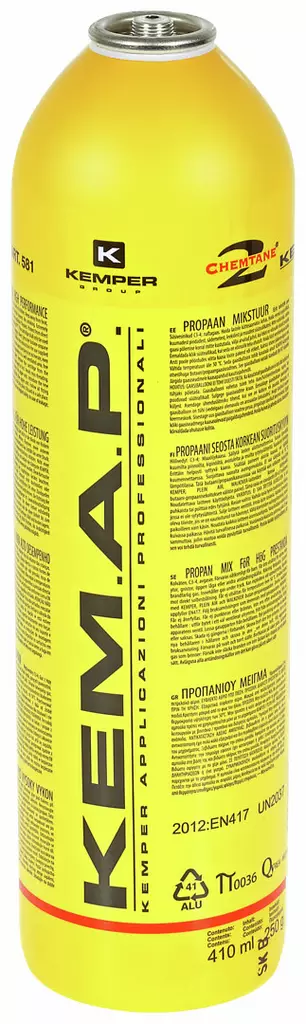 KERTAKÄYTTÖ MAP-KAASU 7/16 VENTTIILI - Juottimet ja tohot - KEM581 - 1