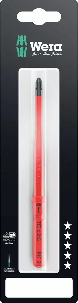 KRAFTFORM KOMPAKT VDE 62 IS TAKE IT EASY SB, PH 2 X 157 MM - Ruuvauskärjet ja pidikkeet - 05006560001 - 1