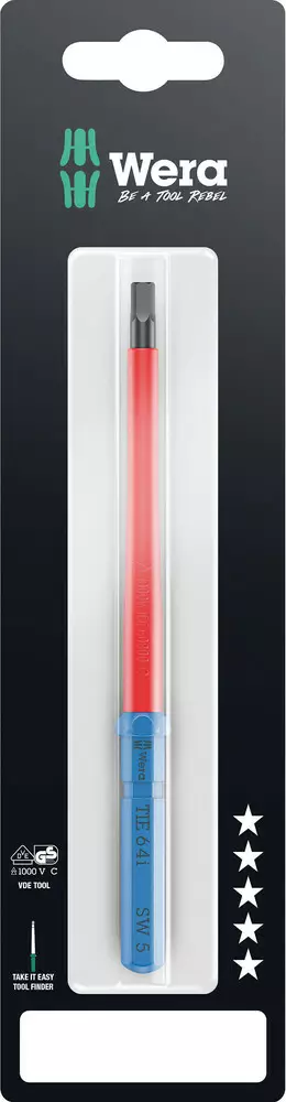 KRAFTFORM KOMPAKT VDE 64 I TAKE IT EASY SB, 5 X 157 MM - Ruuvauskärjet ja pidikkeet - 05006564001 - 1