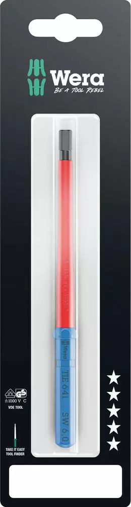 KRAFTFORM KOMPAKT VDE 64 I TAKE IT EASY SB, 6 X 157 MM - Ruuvauskärjet ja pidikkeet - 05006565001 - 1