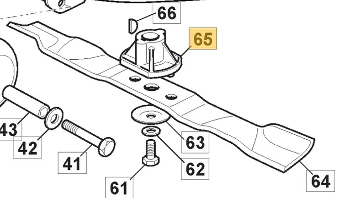 Stiga Ruohonleikkurin teränkiinnike Ø 20 - Varusteet ja tarvikkeet - 1134-9159-01 - 1