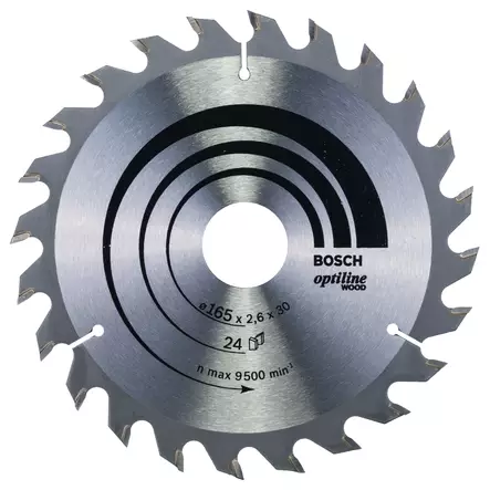 BOSCH SIRKKELINTERÄ 165X2,6X30/20 Z24 OP - Sirkkelinterät - 2608640602 - 1