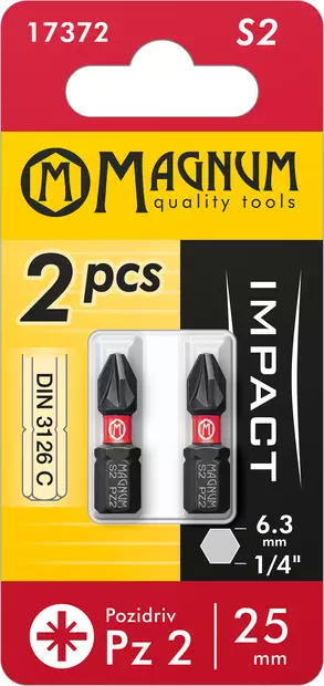 Kärki Impact 2kpl Pz2 25mm - Ruuvauskärjet ja pidikkeet - 17372 - 1