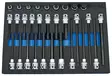 KUUSIOKOLOKÄRKISARJA 1/2" 30-OS. 5-19MM - Moduulit työkaluvaunuihin - 291-BE052 - 1
