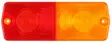 VARALASI 2-KAMMIOINEN KELTAINEN/PUNAINEN - Peräkärryn valot - ST100362 - 1