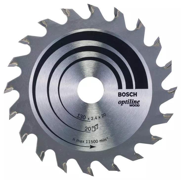 BOSCH SIRKKELINTERÄ 130X2,4X20/16 Z20 - Sirkkelinterät - 2608640582 - 1