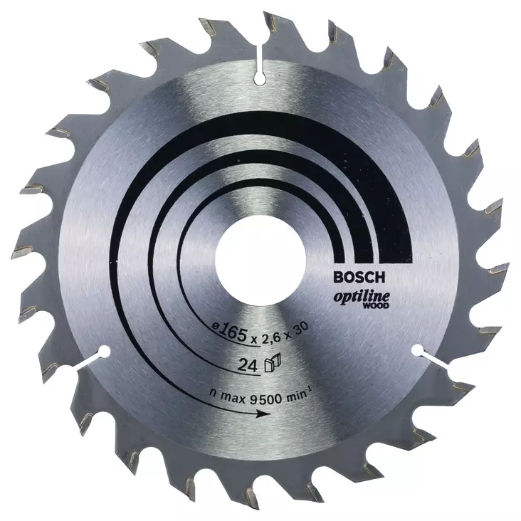 BOSCH SIRKKELINTERÄ 165X2,6X30/20 Z24 OP - Sirkkelinterät - 2608640602 - 1