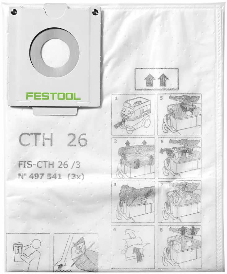 Festool Pölypussi FIS-CTH 48/3 - Imurin pussit ja suodattimet - 497542 - 1
