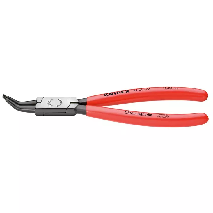 KNIPEX LUKKORENGASPIHTI J32 225MM, TAIVUTETTU 45° - Lukkorengaspihdit - 4431J32 - 1