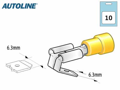 LATTAHAAROITIN KELT. 6,3 "REPPUSELKÄ" 10-KPL - Liittimet - 1569-20042 - 1