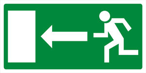 OPASTE JV 300X150 POISTUMISTIE NUOLI VASEN,MUOVI - Ensiapu ja työsuojelu - TRA032 - 1