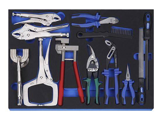 Peltisepän Työkalusarja 12-osainen BOXO - Moduulit työkaluvaunuihin - 284-BXA-078-2 - 1