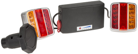 PERÄVAUNUN LED VALOSARJA 13-NAPAINEN LANGATON 12V - Peräkärryn valot - ST860012 - 1