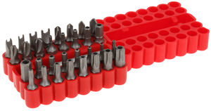 RUUVAUSKÄRKISARJA 1/4" 33-OS. TURVARUUVEILLE - Ruuvauskärjet ja pidikkeet - IKH6312 - 1