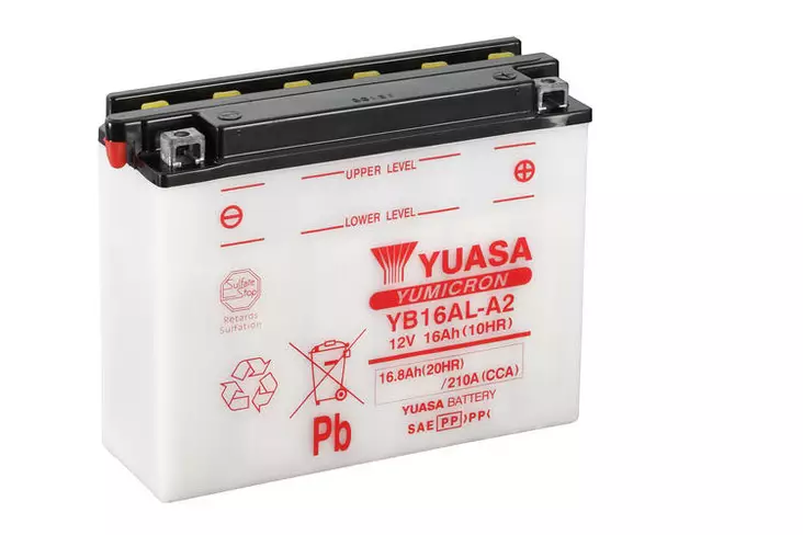 YUASA YUMICRON AKKU YB16AL-A2 (CP) 12V - Ajoneuvojen akut - YB16AL-A2 - 1