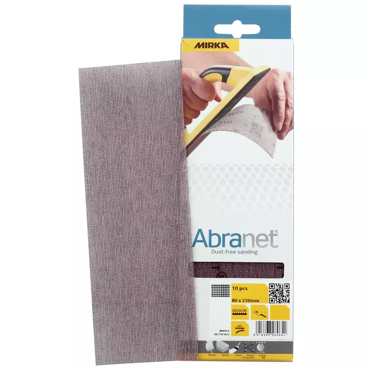 Abranet Liuska 80X230mm K80 10Kpl - Hiomapaperit koneisiin - MIR1522 - 1