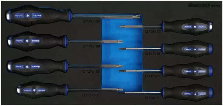 Boxo Torx- lyöntiruuvitalttasarja - Moduulit työkaluvaunuihin - 284-BX792 - 1