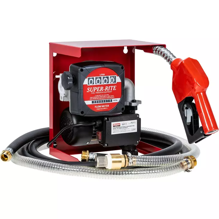 Diesel Pumppusarja 230V 60L/Min Mittaril - Polttoainepumput - MEG35132 - 1