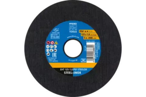 EHT 125X1,0 PFERD PSF STEELOX - Katkaisulaikat - P560372 - 1