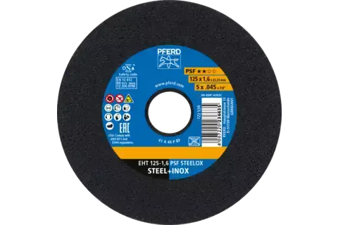 Katkaisulaikka EHT 125X1,6X PFERD PSF STEELOX - Katkaisulaikat - P538142 - 1