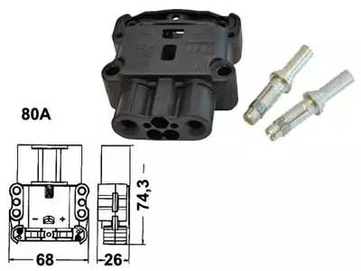 Euro-Connec naar.16mm/80A - Liittimet - 1553-5972 - 1