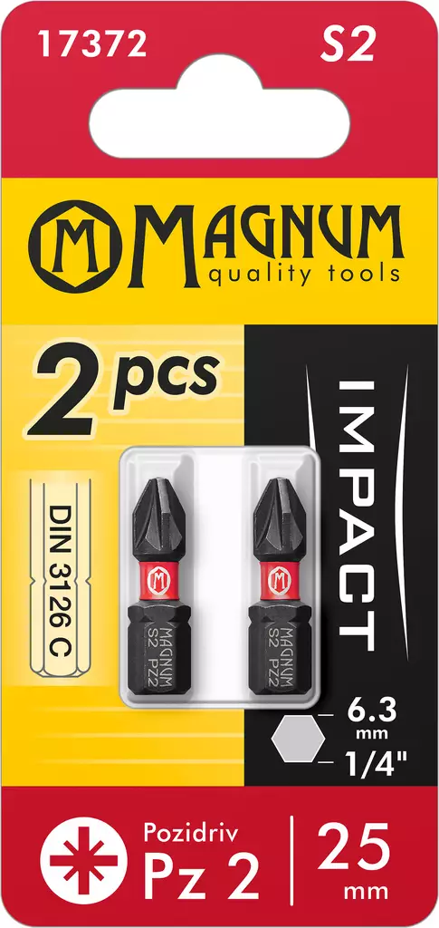Kärki Impact 2kpl Pz2 25mm - Ruuvauskärjet ja pidikkeet - 17372 - 1