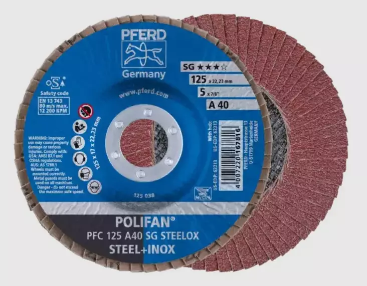 LAMELLILAIKKA 125 PFC Z40 SG STEELOX - Hiomalaikat - P138182 - 1