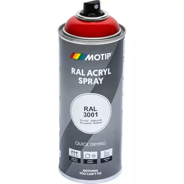 Maali punainen RAL3001 Akr. spray 400ml - Tekniset kemikaalit - TIP07102 - 1