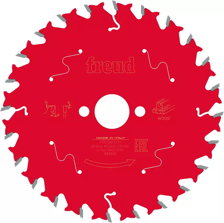 SIRKKELINTERÄ 130X2,4X20 Z24 KOVAMETALLI - Sirkkelinterät - CFT30002 - 1