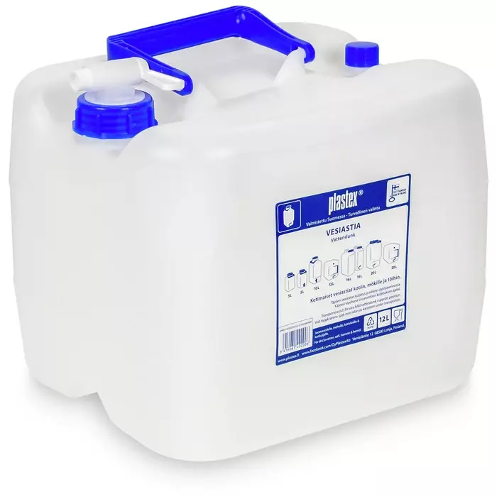 Vesiastia 12l Kääntöhanakorkilla - Ämpärit, paljut ja astiat - PX012 - 1