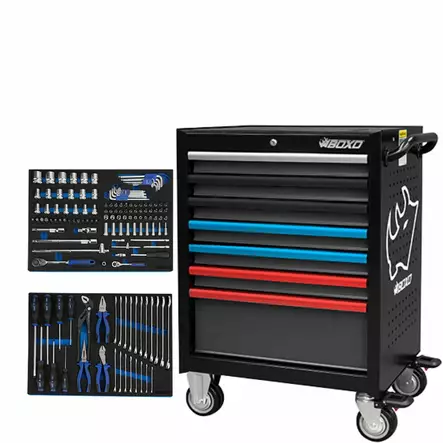 Boxo Työkaluvaunu 7 Vetolaatikolla Värikahvoille - Työkaluvaunut - 285-7071X-TK143 - 1