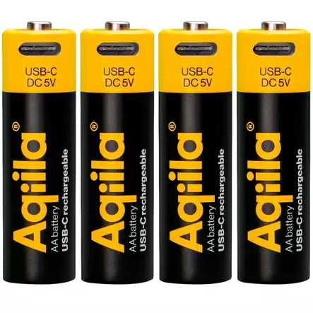 Ladattava AA Usb-C 4-Pack Lithium 1,5V - Paristot - GP406093 - 1