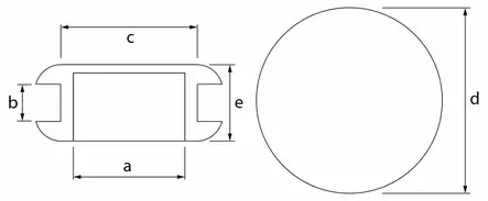 LÄPIVIENTITULPPA 16MM A=9 B=2 C=12 E=7 10KPL - Letkut ja tarvikkeet - MEG8506113 - 2